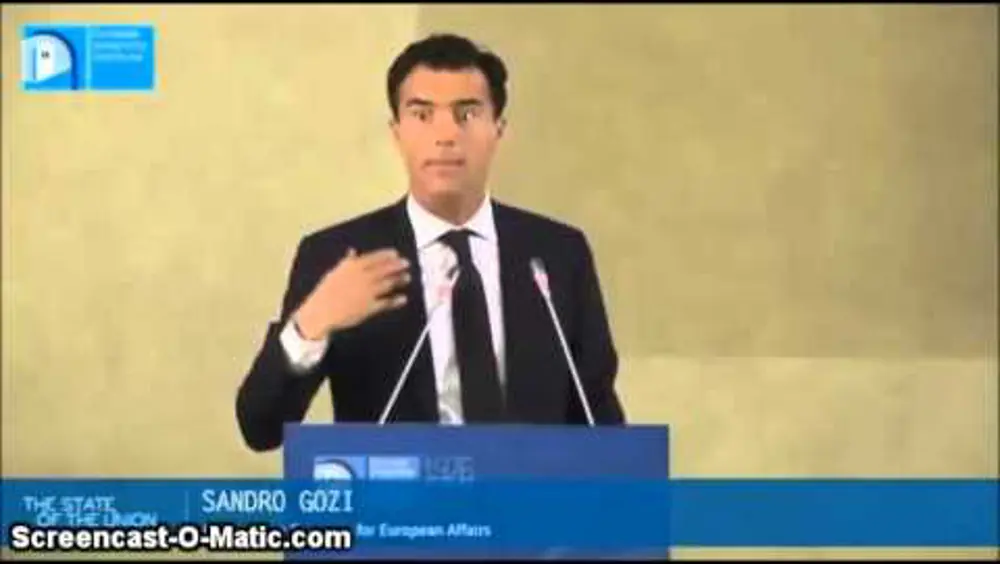 Intervento di Gozi a "The State of the Union"