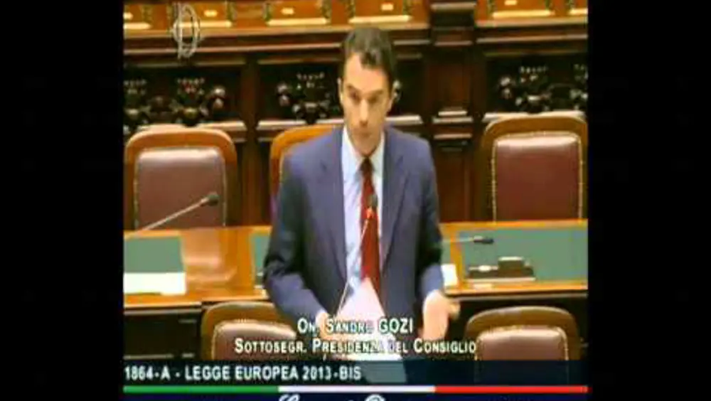 Leggi europee 2013, intervento in Aula Leggi europee 2013, intervento in Aula