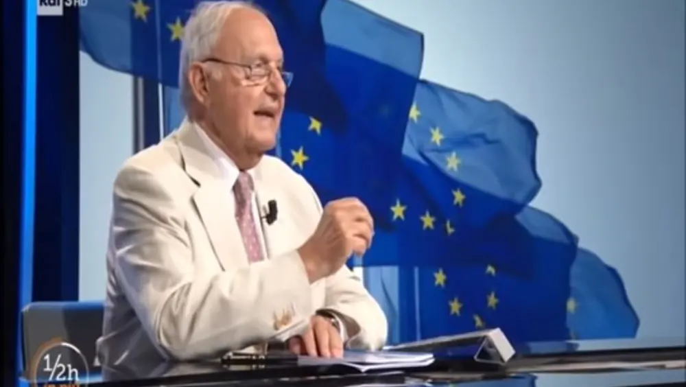 Ministro Savona a "Mezz'ora in più" Ministro Savona a "Mezz'ora in più"