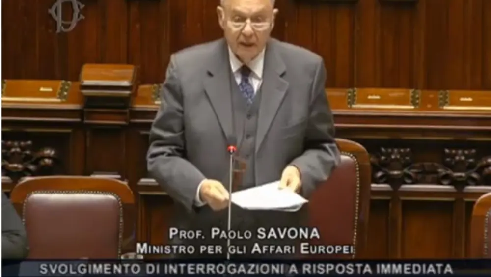 Question time, ministro Savona su quadro finanziario pluriennale Question time, ministro Savona su quadro finanziario pluriennale