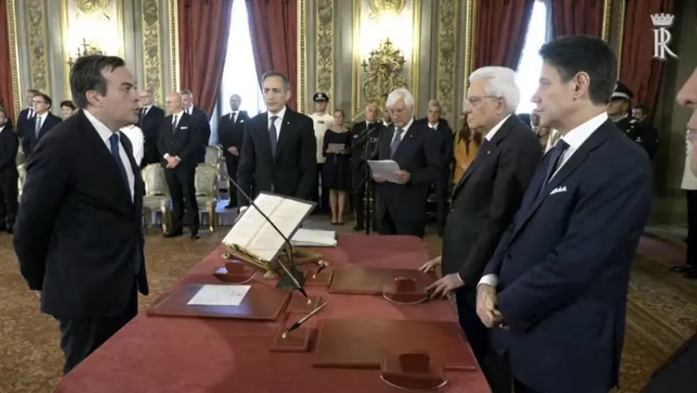 Giuramento di Vincenzo Amendola Giuramento di Vincenzo Amendola