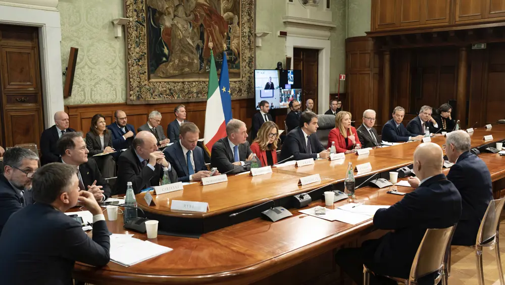 Riunione della Cabina di Regia del PNRR Riunione della Cabina di Regia del PNRR