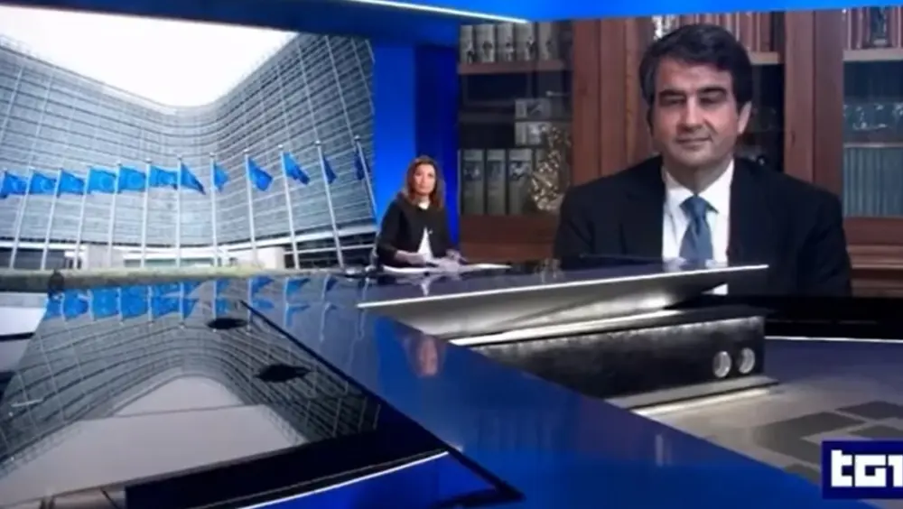 Ministro Fitto intervistato al Tg1 Ministro Fitto intervistato al Tg1