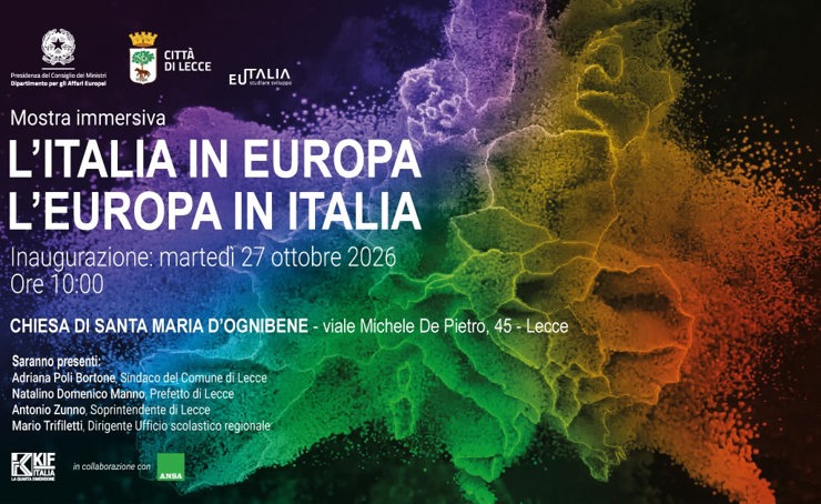 Lecce ospita la mostra immersiva "L'Italia in Europa - L'Europa in Italia"