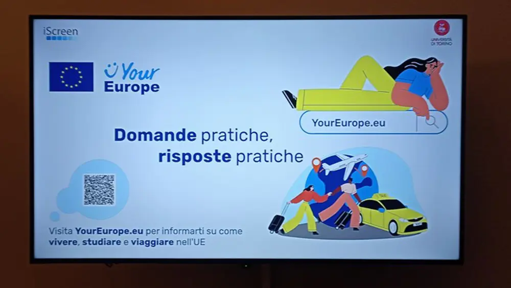 Torino ospita la campagna "Your Europe" Torino ospita la campagna "Your Europe"